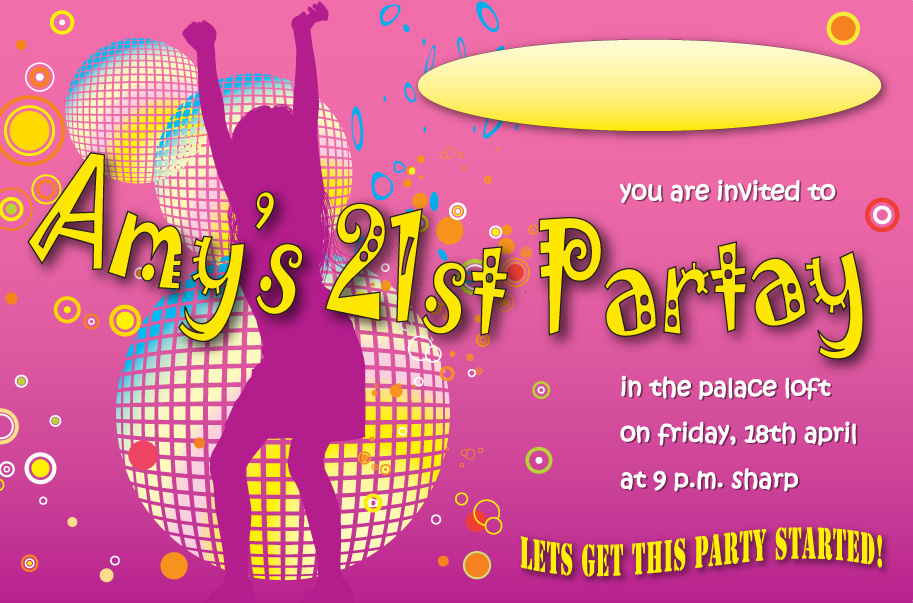 21st Birthday Invite
